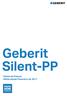 Geberit Silent-PP Tabela de Preços Válida desde Fevereiro de 2017