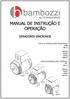 MANUAL DE INSTRUÇÃO E OPERAÇÃO