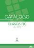 CATÁLOGO DE CURSOS FIC DO IFCE 1