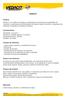 VEDACIT. Características Densidade: 1,05 g/cm³ Aparência: Emulsão pastosa, cor branca Composição básica: silicatos Validade: 24 meses