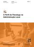 O Perfil do Psicólogo na Administração Local