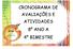 CRONOGRAMA DE AVALIAÇÕES E ATIVIDADES 8º ANO A 4º BIMESTRE