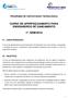PROGRAMA DE CAPACITAÇÃO TECNOLÓGICA CURSO DE APERFEIÇOAMENTO PARA ENGENHEIROS DE SANEAMENTO 1º. SEM/2010