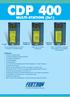 CDP 400. Registro de Tendências. Estação de Alarmes. 4 Loops. 32x12 Caracteres 16 Alarmes de Processo e 16 Inovações de Diagnóstico