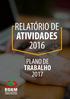 RELATÓRIO DE ATIVIDADES 2016