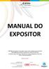 MANUAL DO EXPOSITOR. Revisado em 15/2/2017.