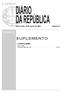 SUPLEMENTO I SÉRIE ÍNDICE. Assembleia da República. Quarta-feira, 30 de março de 2016 Número 62