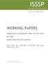 WORKING PAPERS. Diagnóstico da população sénior de Vila Nova de Gaia: análise descritivo do inquérito