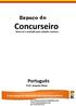 Concurseiro. Espaço do. Português Prof. Joaquim Bispo. Sinta-se a vontade para estudar conosco. O seu espaço de preparação para concursos públicos