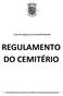 REGULAMENTO DO CEMITÉRIO