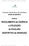 Regulamento de Cedência e Utilização do Pavilhão Desportivo de Aranguez Página 1 de 11