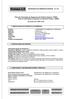 Ficha de informação de Segurança de Produto Químico- FISPQ Fiche of information of Security of Chemical Product - MSDS. (De acordo com a NBR 14725)