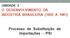 UNIDADE 2 O DESENVOLVIMENTO DA INDÚSTRIA BRASILEIRA (1930 A 1961) Processo de Substituição de Importações - PSI