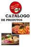 CATÁLOGO DE PRODUTOS