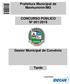 Prefeitura Municipal de Manhumirim/MG CONCURSO PÚBLICO Nº 001/2016