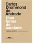 Carlos Drummond de Andrade Uma forma de saudade