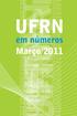 UFRN. em números. Março/2011