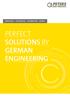 INDUSTRIAL. AUTOMOTIVE. AUTOMATION. ENERGY PERFECT SOLUTIONS BY GERMAN ENGINEERING