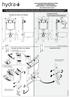 CAIXA DE DESCARGA EMBUTIDA HYDRA (MECÂNICA OU PNEUMÁTICA) PARA DRYWALL - BACIA SUSPENSA INSTRUÇÕES DE INSTALAÇÃO