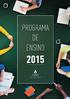 PROGRAMA DE ENSINO do IMIP