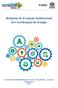 Relatório de Evolução Institucional da Coordenação de Estágio