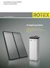 A dupla perfeita. Acumulador térmico ROTEX Sistema solar ROTEX