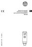 Manual de operação Eletrônica de avaliação para sensores de temperatura TR7439