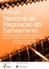 Fórum Nacional de Regulação do Saneamento