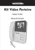 Kit Vídeo Porteiro. Modelo PT Manual de Instruções