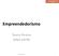 Empreendedorismo. Teresa Pereira INNO:ENTRE