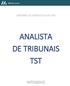 ANALISTA DE TRIBUNAIS TST