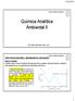 Química Analítica Ambiental II