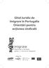 Ghid Juridic de Imigrare în Portugalia Orientări pentru acţiunea sindicală