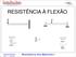 RESISTÊNCIA DOS MATERIAIS CONTROLE DE QUALIDADE INDUSTRIAL RESISTÊNCIA À FLEXÃO RESISTÊNCIA À FLEXÃO. Claudemir Claudino Semestre