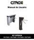 Manual do Usuário KIT CATRACA CX-7101 CX-7102 CX-7103 CX-7104
