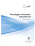 Tecnologias e Processos Industriais III. Alessandro de Franceschi