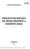 PROJETO DO NÚCLEO DE APOIO DISCENTE e DOCENTE (NAD)