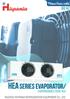 60 Hz. HEA Series evaporator/ Evaporadores série hea TAIZHOU HISPANIA REFRIGERATION EQUIPMENT CO., LTD.