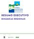 RESUMO EXECUTIVO DINÂMICAS REGIONAIS