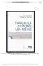 CAILLAT, F. Foucault contre lui-même. Paris : INA, DVD. Durée totale : 2h03. Format Image. Version Originale Française