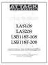 LAS108 LAS208 LSB118F-108 LSB118F-208