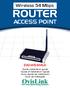 Wireless 54 Mbps ROUTER ACCESS POINT. EVO-W54ARv2. Quick installation guide Guide d installation rapide Guía rápida de instalación Guia de instalação