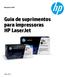 Guia para retail. Guia de suprimentos para impressoras HP LaserJet
