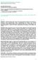 Síndrome Nefrótica Idiopática em Crianças Idiopathic Nephrotic Syndrome in Children