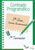 Conteúdo Programático - 3º ano