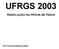 UFRGS 2003 RESOLUÇÃO DA PROVA DE FÍSICA
