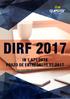 DIRF 2017 IN 1.671/2016 PRAZO DE ENTREGA: