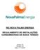 RIC NOVA PALMA ENERGIA REGULAMENTO DE INSTALAÇÕES CONSUMIDORAS DE BAIXA TENSÃO