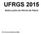 UFRGS 2015 RESOLUÇÃO DA PROVA DE FÍSICA