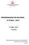 PROGRAMAÇÃO DE ESTUDOS 2ª ETAPA